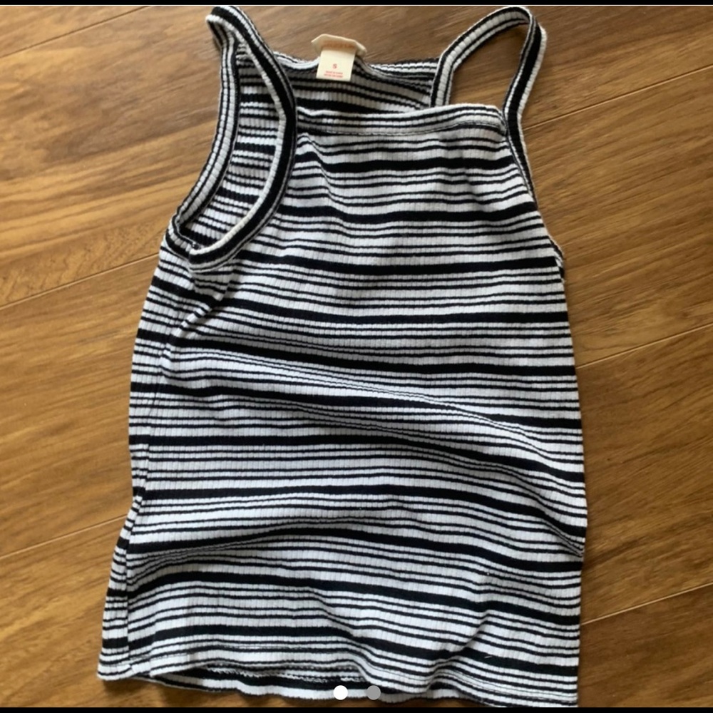 Black and White Striped Tank
